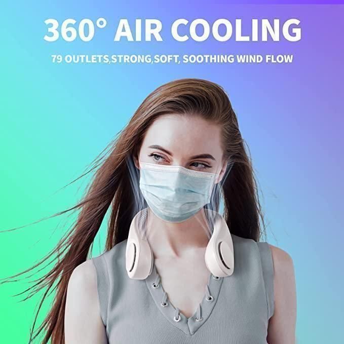 Portable recharggeable Neck Fan