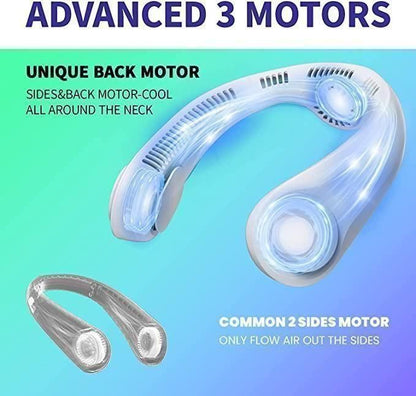 Portable recharggeable Neck Fan